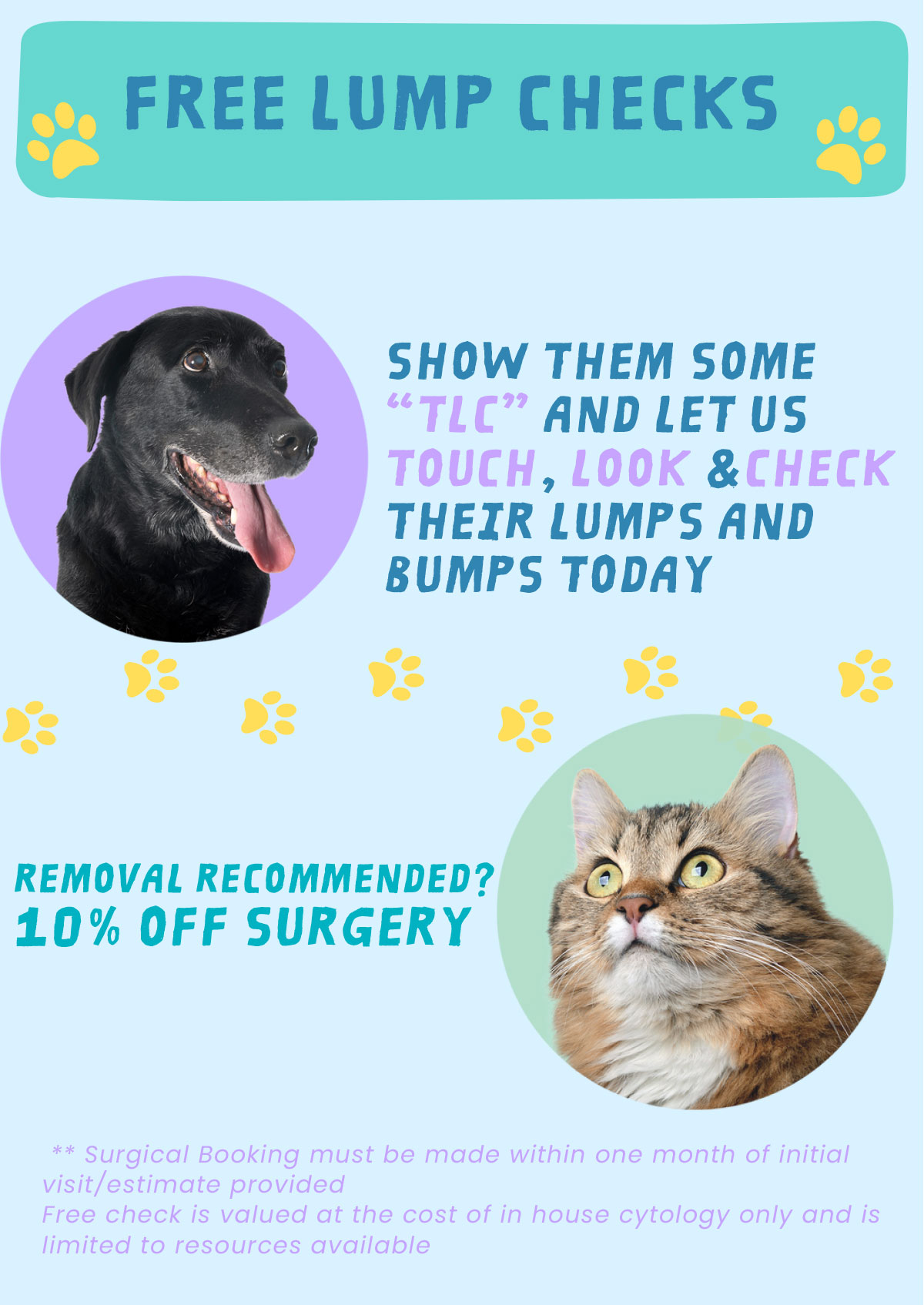 Free Lump Checks in October